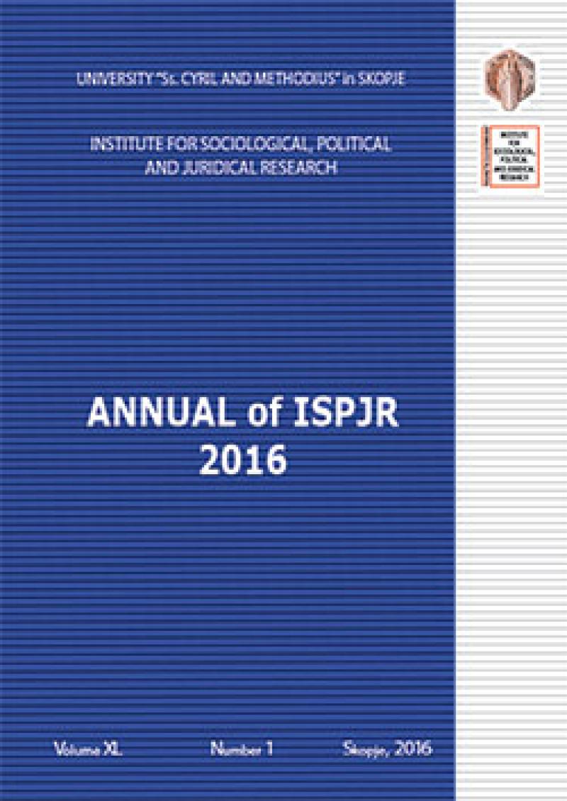 Annual of ISPJR - Vol. XL No. 1 (2016)